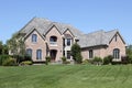 Brick home with front balcony Royalty Free Stock Photo