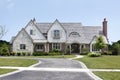 Brick home in suburbs Royalty Free Stock Photo