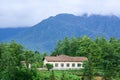 Brick house at the forest in Sapa, Vietnam Royalty Free Stock Photo