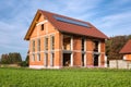 Brick house under construction Royalty Free Stock Photo