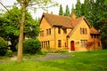 A brick house in a university