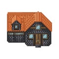 Brick house. Vector illustration decorative design Royalty Free Stock Photo