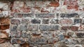 Brick House wall with flaking plaster