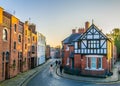 Brick houses in Chester, England