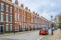 Brick houses in Liverpool, England