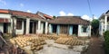 Brick houses at the old village in Hoi an, Vietnam