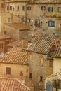 Brick houses in Tuscany, Italy