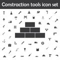 Brick icon. Constraction tools icons universal set for web and mobile