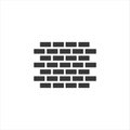 Brick icon modern flat style vector illustration Royalty Free Stock Photo