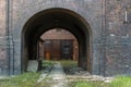Brick industrial archway entrance Royalty Free Stock Photo