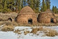 Brick Kilns Left to Fall Apart Royalty Free Stock Photo