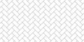 Brick line seamless pattern. Repeating black monochrome geometric tileable on white background. Repeated stripe trellis for design