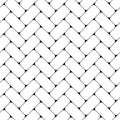 Brick line seamless pattern. Repeating black monochrome geometric tileable on white background. Repeated stripe design print