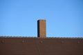 Brick-lined chimney from an old heating plant in Germany