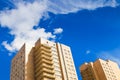 Brick municipal house under blue sky Royalty Free Stock Photo