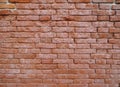 Brick old red wall. Photo. Texture with bricks.