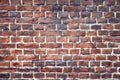 Brick old texture wall for background design or abstract Royalty Free Stock Photo