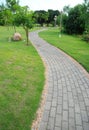 Brick path Royalty Free Stock Photo