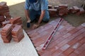 Brick path construction