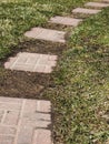 Brick path way Royalty Free Stock Photo