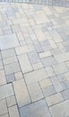 Brick pattern criss cross walkway background