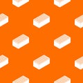 Brick pattern vector orange Royalty Free Stock Photo