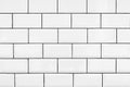 Brick pattern white ceramic wall tile texture Royalty Free Stock Photo