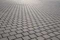 Brick paved city square