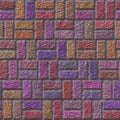 Brick pavement generated teture Royalty Free Stock Photo