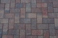 Herringbone Brick paver sidewalk background