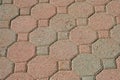 Brick pavers background texture Royalty Free Stock Photo