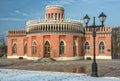 Brick pavilion in Tsaritsino park. Moscow