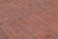 Brick plaza Royalty Free Stock Photo