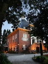 Brick private house outside the city of the Netherlands Royalty Free Stock Photo