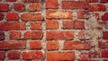 Brick red wall ,damage wall , conceit wall Royalty Free Stock Photo