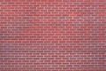 Brick red wall made of pure stone Royalty Free Stock Photo