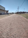 Brick Road in Historical Topeka Kansas