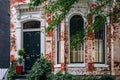 A brick row house in Georgetown, Washington, DC Royalty Free Stock Photo