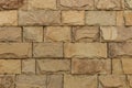 Brick Sand Retro Color Stone Wall Masonry Texture Background Rough Brickwork Solid Structure Backdrop Royalty Free Stock Photo