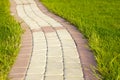 Brick Sidewalk Royalty Free Stock Photo