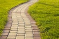 Brick Sidewalk Royalty Free Stock Photo