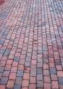 Brick sidewalk/walkway in Alexandria, Virginia Royalty Free Stock Photo