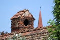 Brick smoke stack of an old house Royalty Free Stock Photo