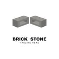 brick stone logo icon vector Royalty Free Stock Photo