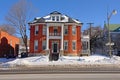 Brick stone residentail building in Ottawa, Canada