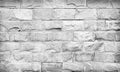 Brick stone texture on wall horizontal pattern white gray background