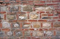 Brick and stone wall. Background Royalty Free Stock Photo