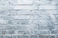 Brick stone wall painted in silver, graffiti background Royalty Free Stock Photo