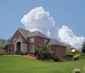 Brick Suburban Home Royalty Free Stock Photo