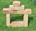 Brick symbol of a new house Royalty Free Stock Photo